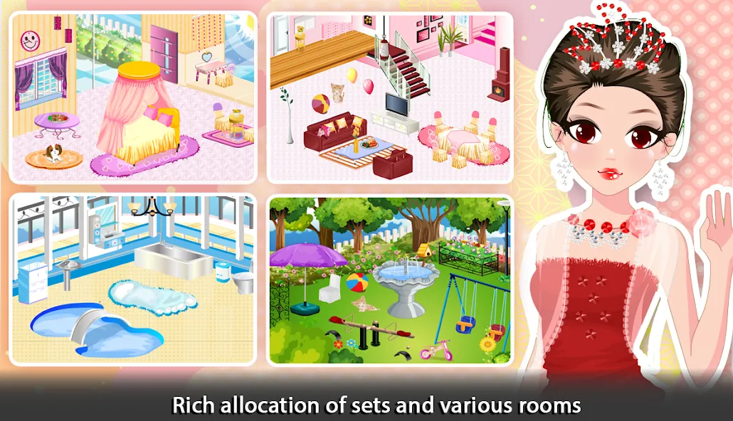 Girl Doll House - Room Design  [МОД Все открыто] Screenshot 4