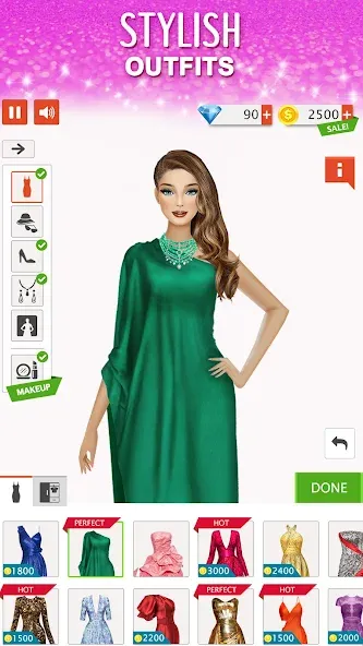 Fashion Stylist: Dress Up Game  [МОД Unlocked] Screenshot 2