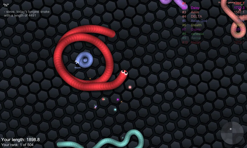 slither.io  [МОД Бесконечные деньги] Screenshot 4