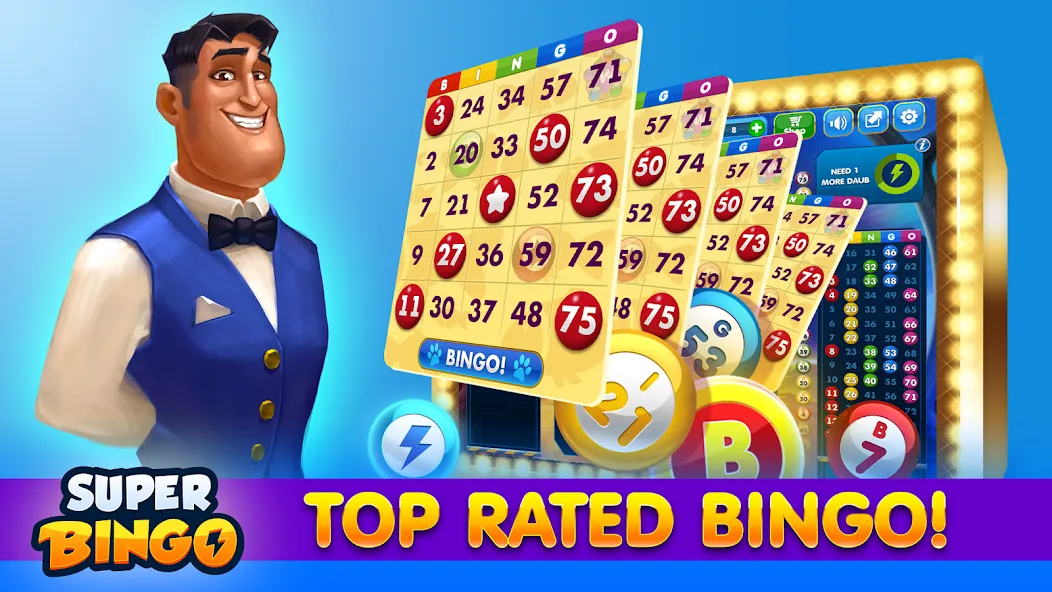 Super Bingo HD - Bingo Games (упер Бинго )  [МОД Меню] Screenshot 1