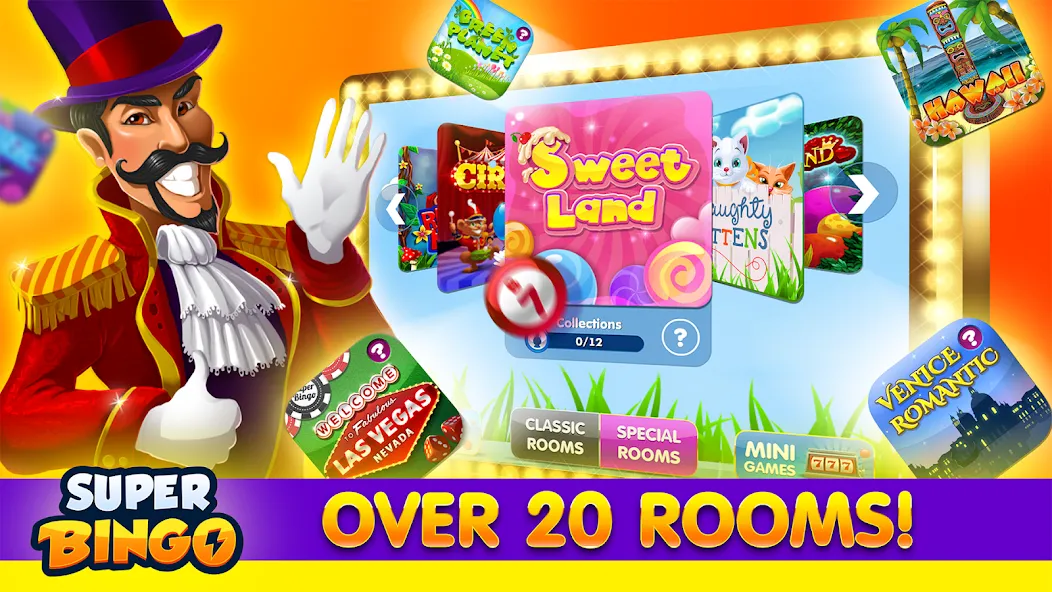 Super Bingo HD - Bingo Games (упер Бинго )  [МОД Меню] Screenshot 3