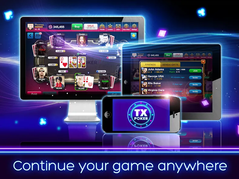 TX Poker - Texas Holdem Poker  [МОД Меню] Screenshot 5