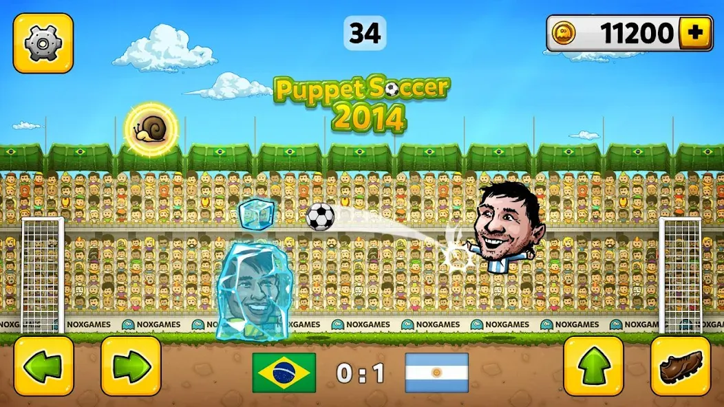 Puppet Soccer - Football  [МОД Mega Pack] Screenshot 1