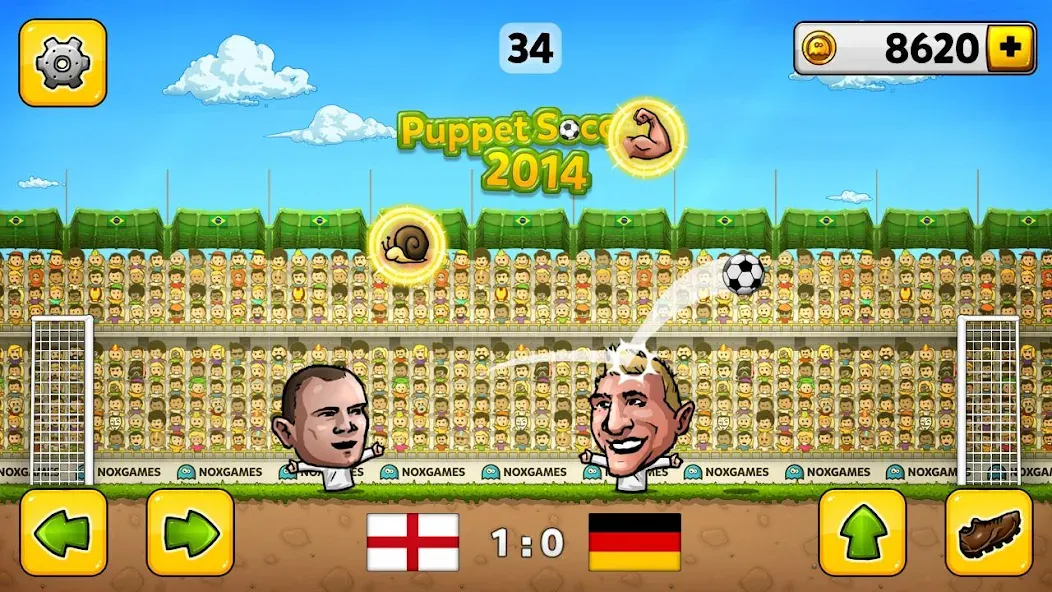 Puppet Soccer - Football  [МОД Mega Pack] Screenshot 2