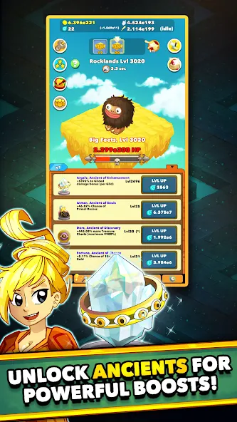 Clicker Heroes - Idle RPG (Кликер Герои)  [МОД Menu] Screenshot 1