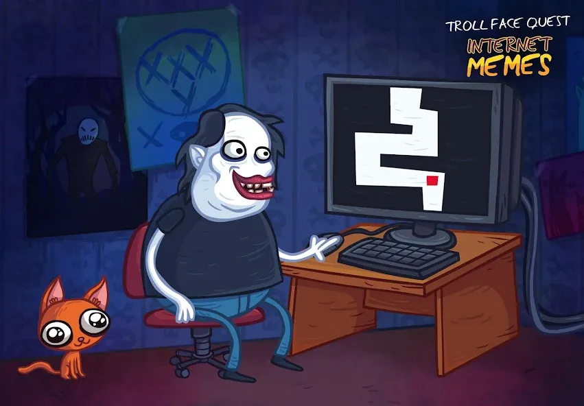 Troll Face Quest Internet Meme (Тролль Фейс Квест Интернет Мем)  [МОД Все открыто] Screenshot 1