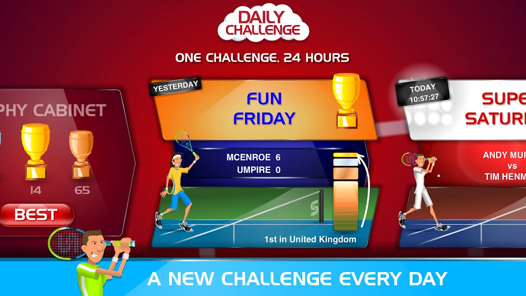 Stick Tennis (Стик Теннис)  [МОД Menu] Screenshot 5