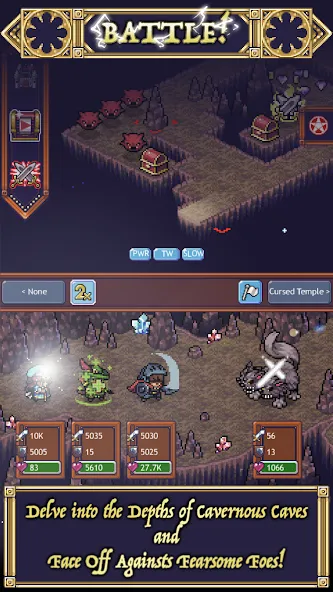 Cave Heroes:Idle Dungeon RPG (Кейв Хероес)  [МОД Меню] Screenshot 1