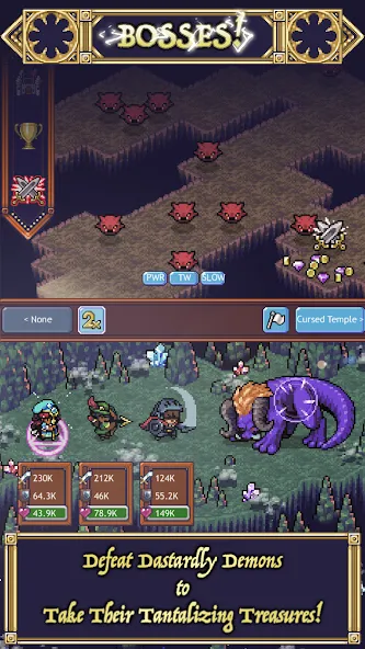 Cave Heroes:Idle Dungeon RPG (Кейв Хероес)  [МОД Меню] Screenshot 2