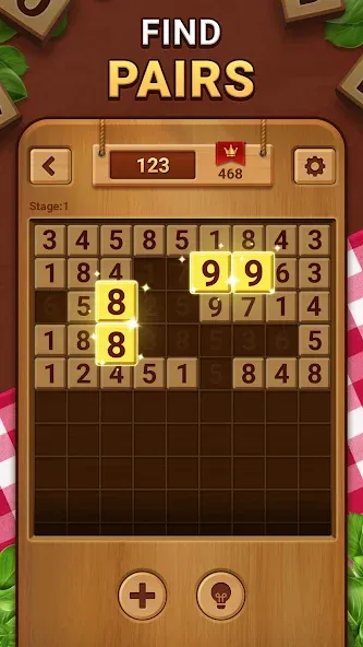 Woodber - Classic Number Game (Вудбер)  [МОД Много денег] Screenshot 1