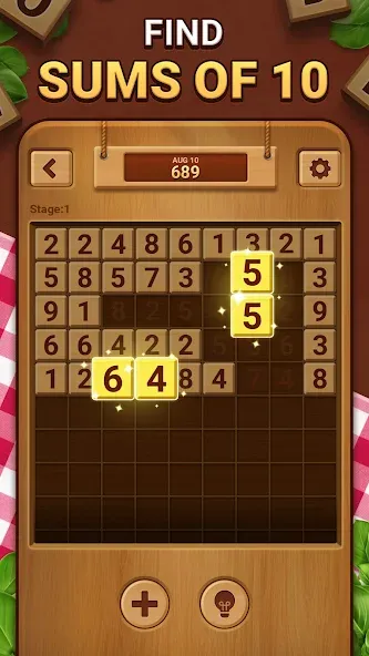 Woodber - Classic Number Game (Вудбер)  [МОД Много денег] Screenshot 2