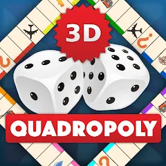 Скачать взломанную Quadropoly - Monopolist Tycoon  [МОД Mega Pack] - последняя версия apk на Андроид