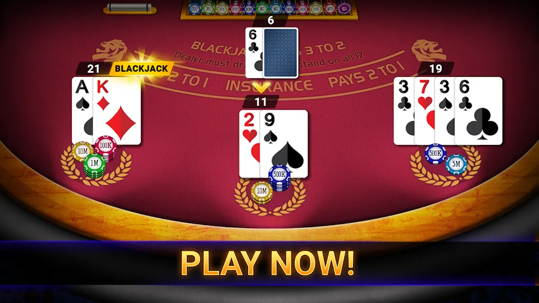 Blackjack 21: online casino (Блэкджек 21)  [МОД Mega Pack] Screenshot 3