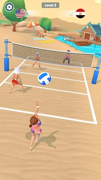 Beach Volleyball Game (Бичволлейбол игра)  [МОД Много монет] Screenshot 4