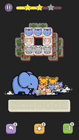 Match 3 Animal - Zen Puzzle (Матч 3 Животное)  [МОД Бесконечные деньги] Screenshot 4