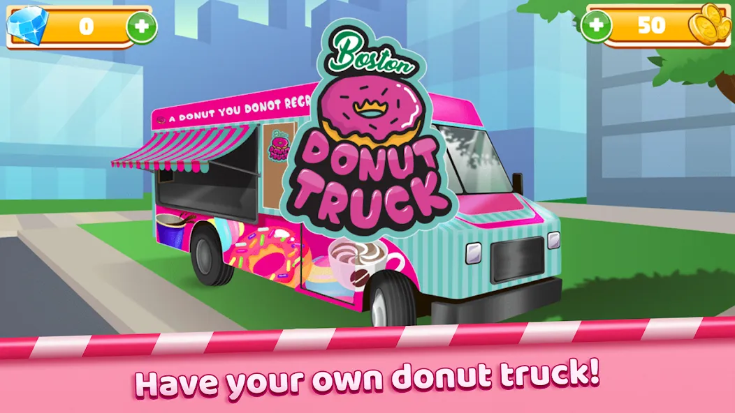 Boston Donut Truck: Food Game (Бостонский Донат Трак)  [МОД Меню] Screenshot 1