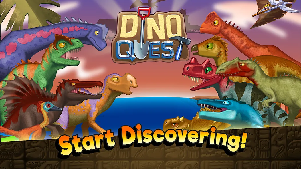 Dino Quest: Dig Dinosaur Game (Дино Квест)  [МОД Много денег] Screenshot 5