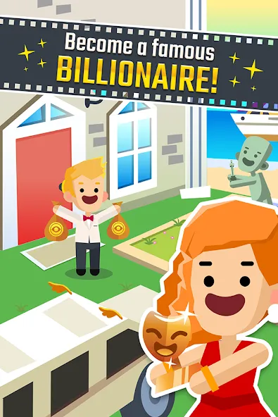 Hollywood Billionaire: Be Rich (Холливудский миллиардер)  [МОД Бесконечные монеты] Screenshot 2