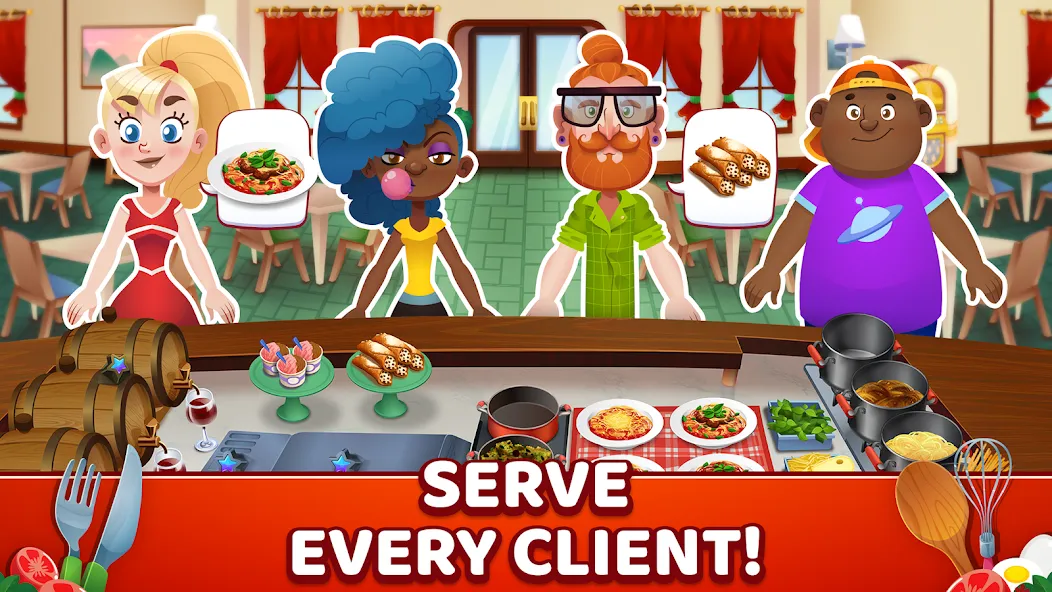 My Pasta Shop: Cooking Game (Мой Паста Шоп)  [МОД Бесконечные деньги] Screenshot 2