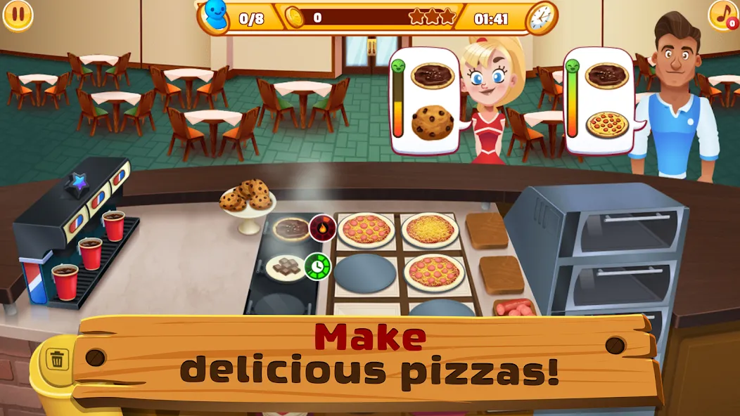 My Pizza Shop 2: Food Games (Мой Пиццерия 2)  [МОД Бесконечные монеты] Screenshot 2