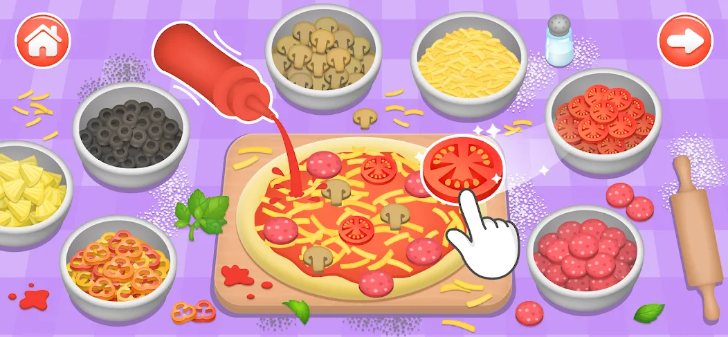 Kids Cooking Games 2+ Year Old  [МОД Unlimited Money] Screenshot 1