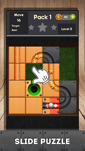 Rolling ball - slide puzzle  [МОД Unlocked] Screenshot 2