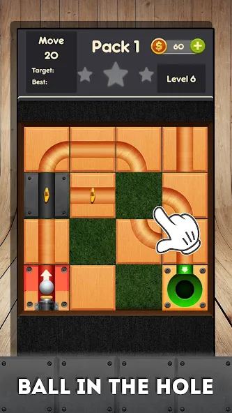 Rolling ball - slide puzzle  [МОД Unlocked] Screenshot 3