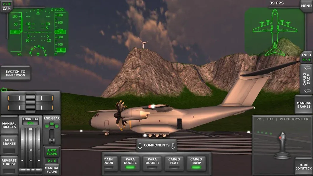 Turboprop Flight Simulator (Турбовинтовой симулятор полета 3D)  [МОД Бесконечные деньги] Screenshot 2