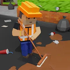 Взлом Cleaning Idle (Клининг Айдл)  [МОД Бесконечные монеты] - полная версия apk на Андроид