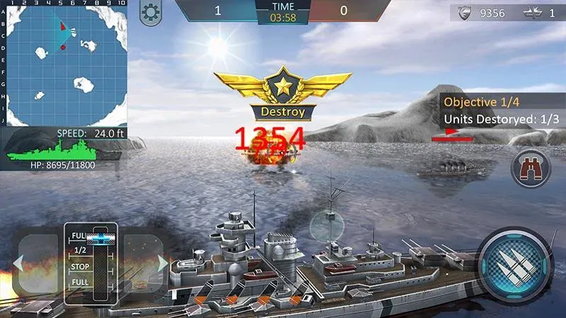 Warship Attack 3D  [МОД Menu] Screenshot 4