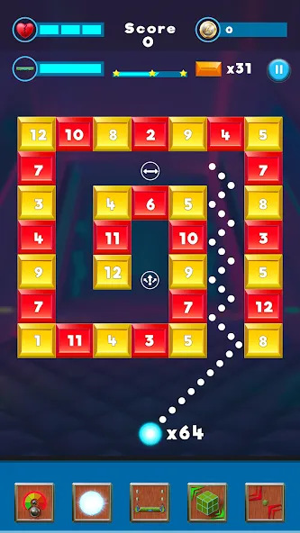 Brick Breaker- Bricks 3d Game (Бриксандболл)  [МОД Menu] Screenshot 3