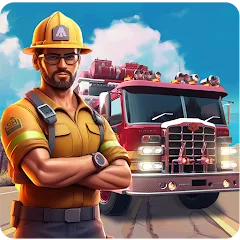 Взлом Real Firefighter 3D Simulator (Реальный Пожарник 3D Симулятор)  [МОД Много денег] - последняя версия apk на Андроид