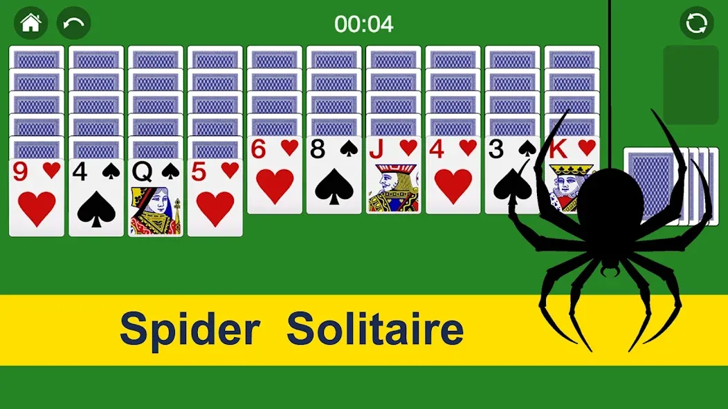 Spider Solitaire Card Game Fun  [МОД Все открыто] Screenshot 1