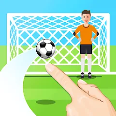 Взломанная Penalty Shootout Game Offline (Пенальти игра без подключения к интернету)  [МОД Menu] - стабильная версия apk на Андроид