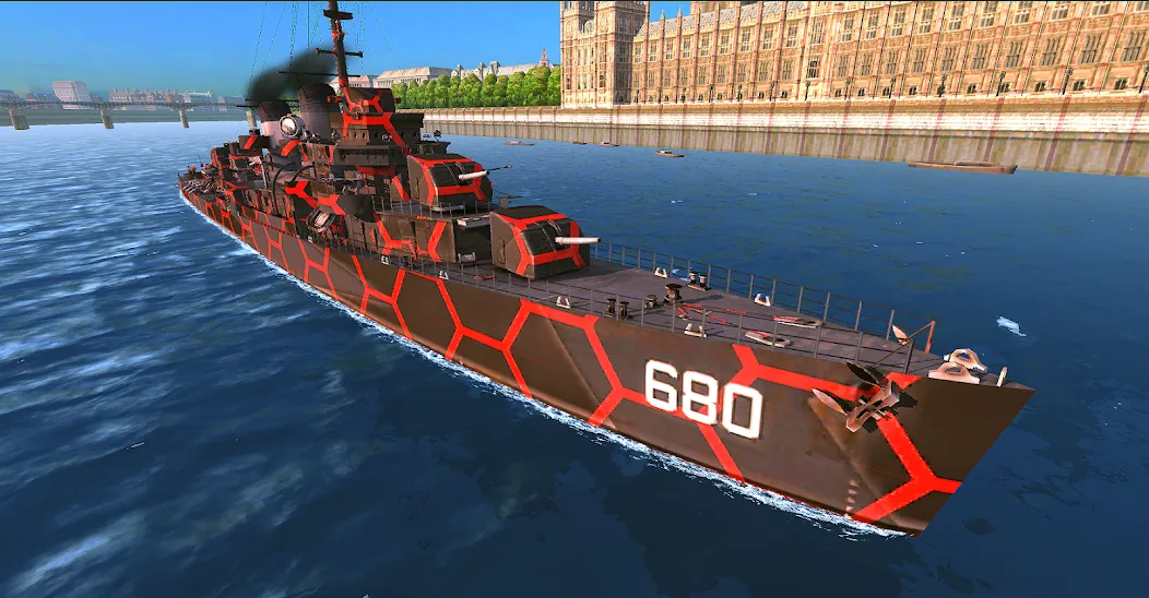 Battle of Warships: Online (Баттл оф Уоршипс)  [МОД Много денег] Screenshot 1