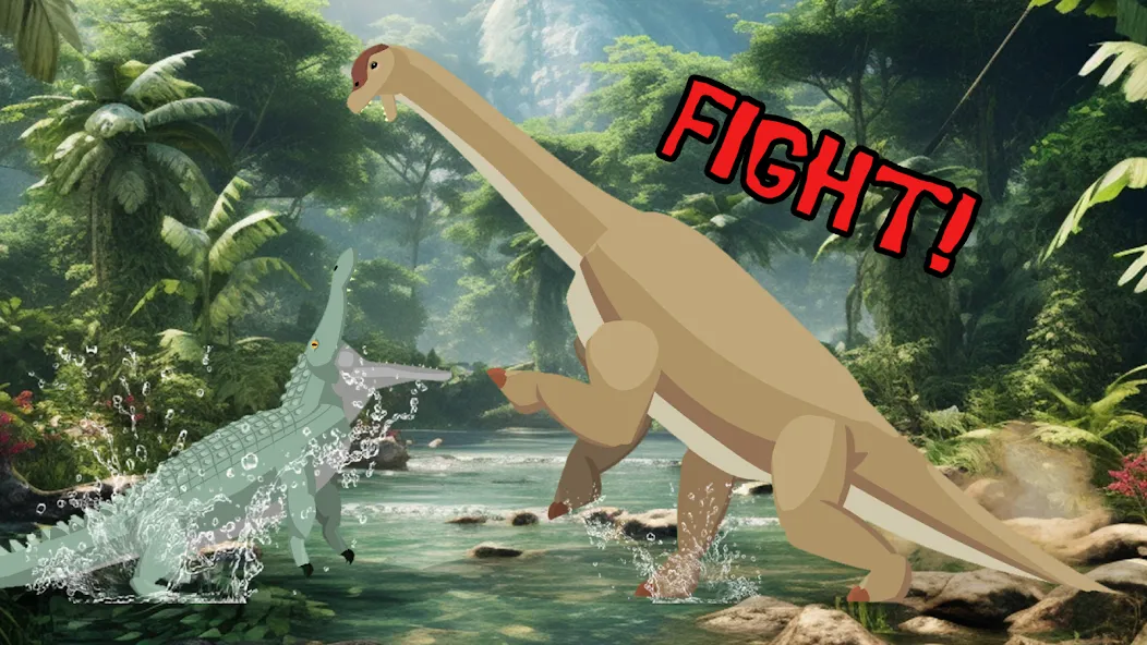 T-Rex Fights Dinosaurs  [МОД Много денег] Screenshot 3