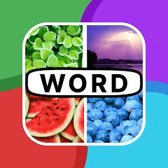 Взлом 4 Pics 1 Word: Guessing Games  [МОД Меню] - полная версия apk на Андроид