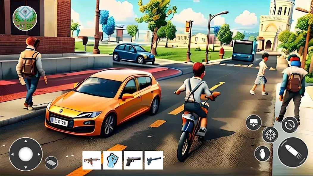 Gangster Car Theft Games (Гангстерская автомобильная война игр)  [МОД Все открыто] Screenshot 2