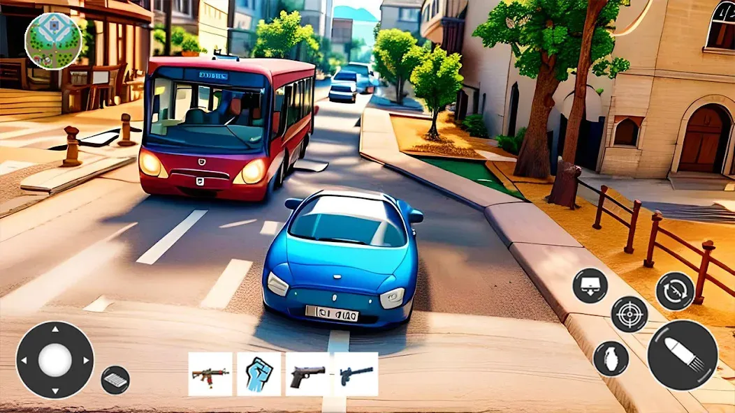 Gangster Car Theft Games (Гангстерская автомобильная война игр)  [МОД Все открыто] Screenshot 5