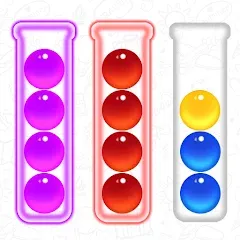 Взлом Ball Sort - Color Puzzle Game (Болл Сорт)  [МОД Много монет] - полная версия apk на Андроид