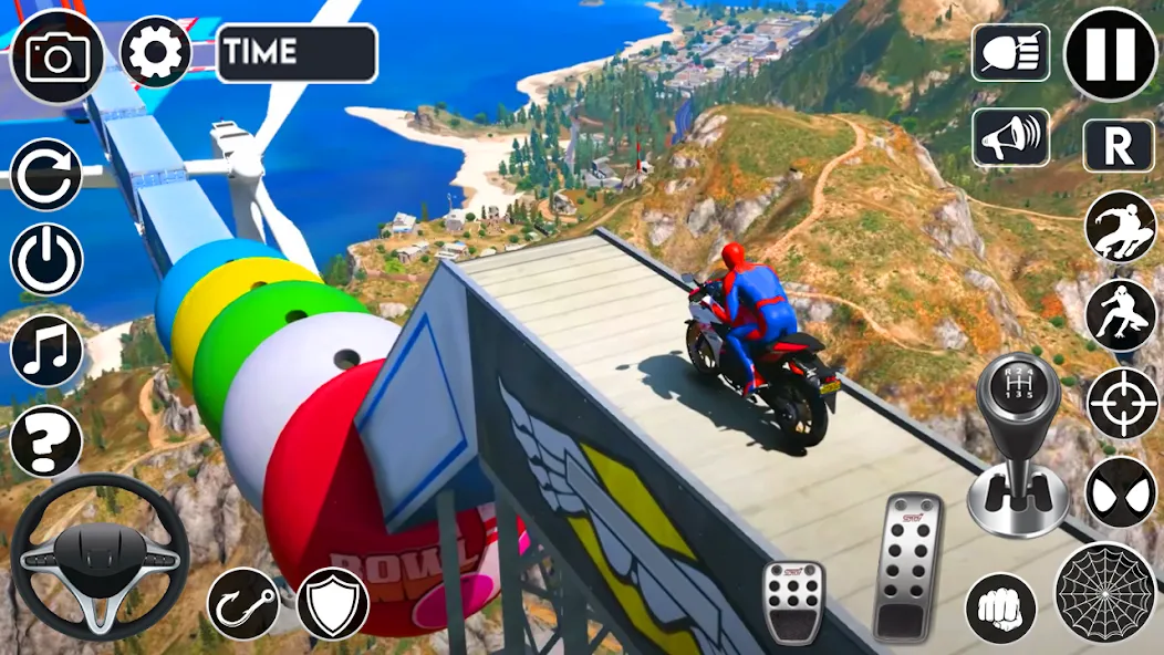 Superhero Tricky Bike Stunt (упергерой Трики Байк Стант)  [МОД Mega Pack] Screenshot 3