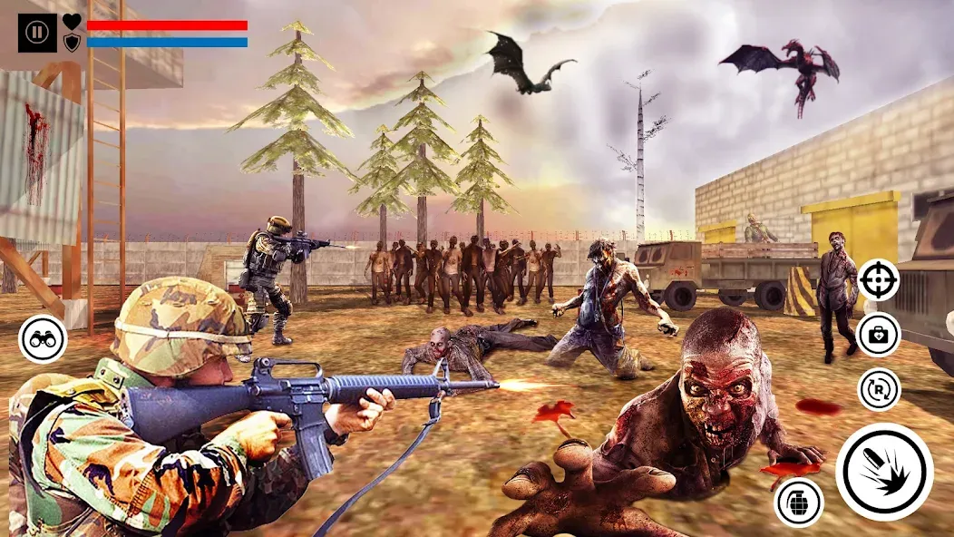 Sniper Zombie Shooting (Зомби стреляющая оффлайн игра)  [МОД Все открыто] Screenshot 3