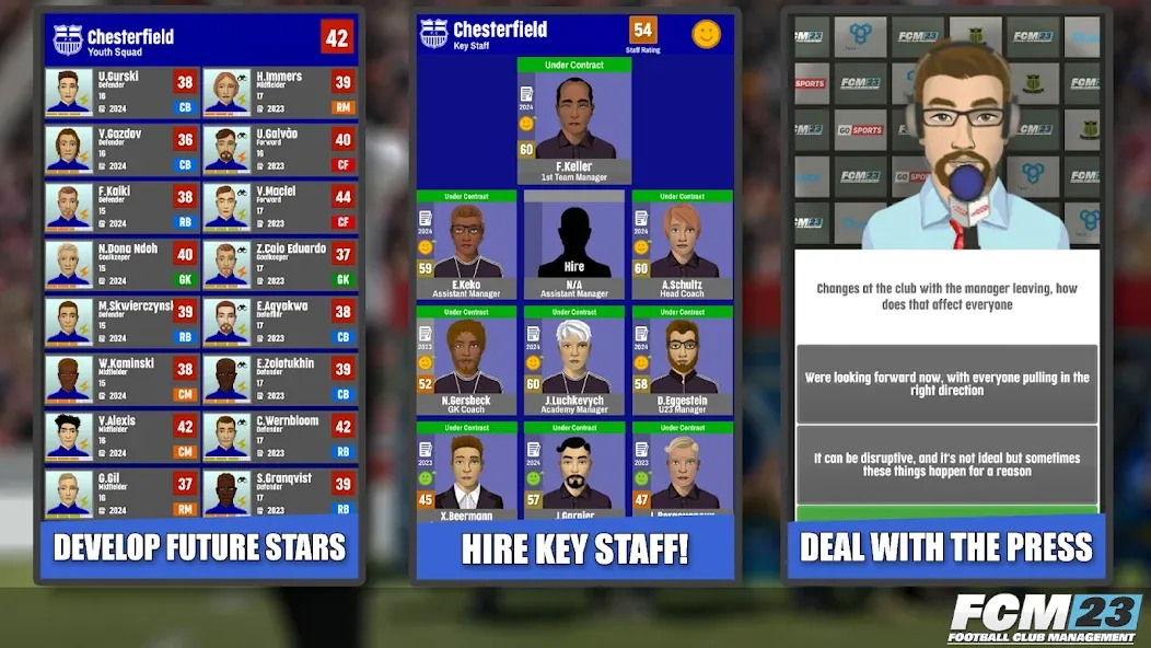 FCM23 Soccer Club Management (Футбольное клубное управление 2023)  [МОД Unlimited Money] Screenshot 4