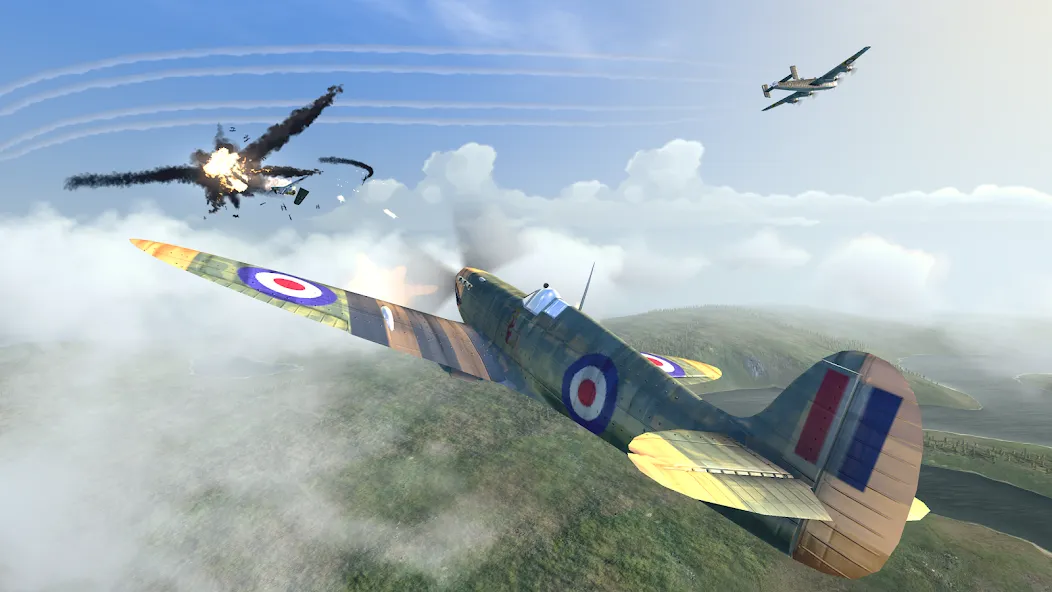 Warplanes: WW2 Dogfight (Варплейнс)  [МОД Бесконечные деньги] Screenshot 1