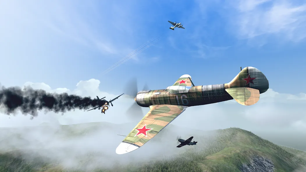 Warplanes: WW2 Dogfight (Варплейнс)  [МОД Бесконечные деньги] Screenshot 5