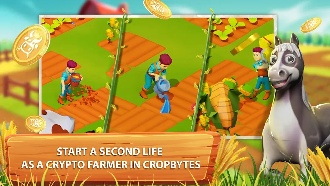 CropBytes: A Crypto Farm Game (КропБайтс)  [МОД Mega Pack] Screenshot 1