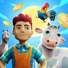 Взломанная CropBytes: A Crypto Farm Game (КропБайтс)  [МОД Mega Pack] - полная версия apk на Андроид