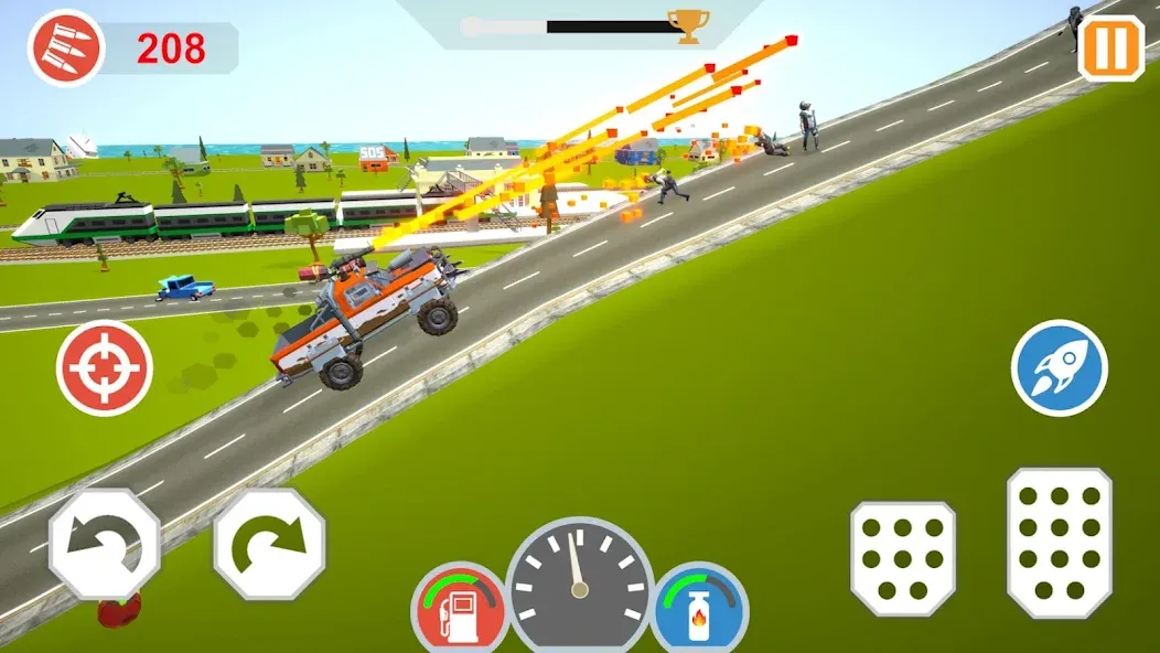 Zombie Cars Crush: Racing Die (Зомби Карс)  [МОД Меню] Screenshot 5