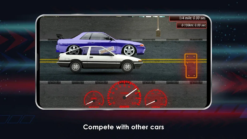 Japan Drag Racing (Драгрейсинг в Японии)  [МОД Menu] Screenshot 3