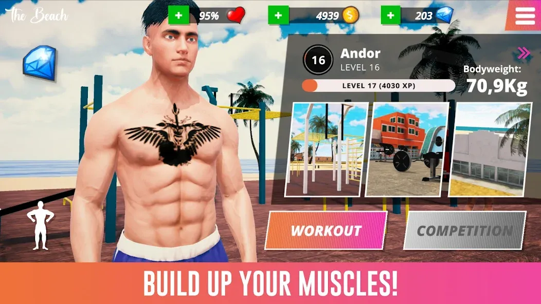 Iron Muscle IV - GYM simulator (Айрон Масл АйВи)  [МОД Бесконечные деньги] Screenshot 4